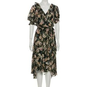 Icons Reconstructed Cha Cha Ruffle Wrap Dress XS